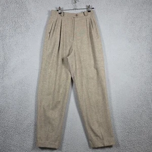 Pantalones de vestir Lauren Ralph Lauren para mujer talla 6 plisados puños claros academia años 90 - Imagen 1 de 11