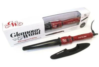 Rizador de pelo cónico profesional Corioliss "Glamour Wand" cerámica roja, nuevo Foto 1 de 4