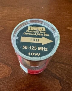 NEW Bird 10B 50-125 MHz, 10 W, 50 Ohm, Wattmeter Element. For 43 Series.  - Zdjęcie 1 z 3
