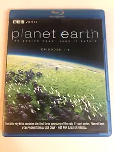 Planet Earth BBC Blu-Ray Episodes 1-3 Ships Free Same Day With Tracking - Foto 1 di 3
