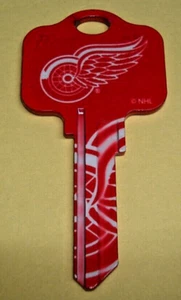 NEW Uncut Ilco NHL Detroit Redwings Large Logo House Key Blank-KW1 KW11 - Picture 1 of 2
