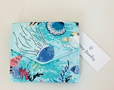 Vera Bradley ~ "Tesoro de las Antillas" ~ Mini Cartera Triple RFID ~ NUEVA CON ETIQUETAS Foto 1 de 4