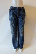 MENS GILDED AGE BLUE BUTTON FLY DENIM JEANS 38 *