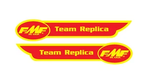 FMF Team Réplica kit de pegatinas BMX de la vieja escuela 2 calcomanías incluidas - Imagen 1 de 1