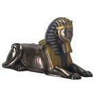 Ancient Egyptian Bronze Sphinx Laying Down Statue Figurine Egypt Decoration New