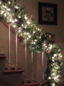 Guirnalda bolitas mini led decoración iluminación blanco cable marrón 5M - Imagen 1 de 1