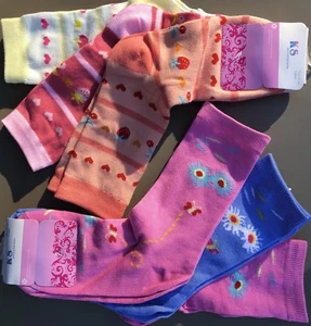 6 Pr. Mujer 9-11 KS Suave Mezcla Algodón Calcetines Multicolor Rayas-Corazones-Flores - Imagen 1 de 8