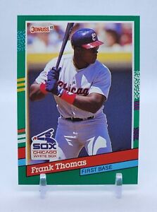 1991 Donruss Baseball FRANK THOMAS Error WHITE SOX #477