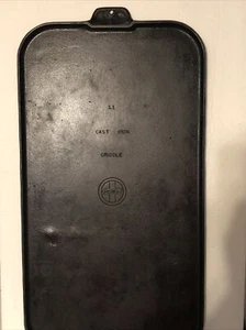 Vintage Griswold cast iron Flat Griddle 911 11 Erie 15X27 - Picture 1 of 19