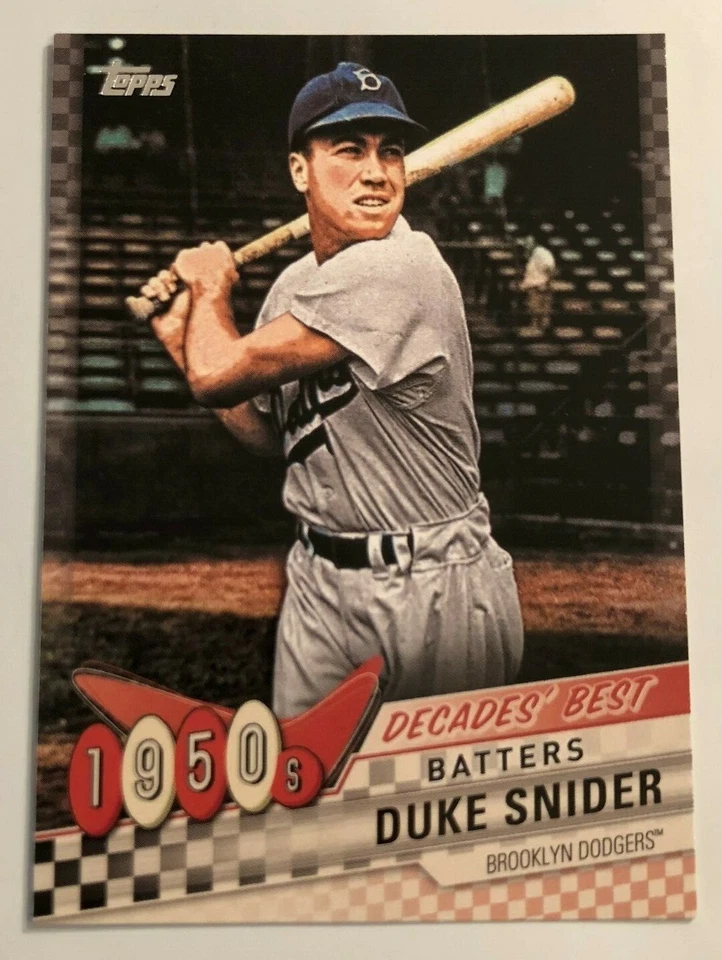 2020 Topps Series 1 Decades Best 1950s DUKE SNIDER Dodgers #DB-13 - Image 1 of 1