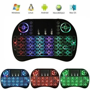 Mini Wireless Remote Keyboard for Smart TV Android Box i8 2.4GHz with Touchpad - Picture 1 of 15