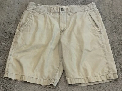 American Eagle Shorts Mens 33 Gray Khaki Chino Prep Length Retro Outdoors - Image 1 of 4