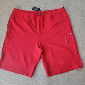 Polo Ralph Lauren Men Red Double Knit Athletic Shorts Big & Tall 3XLT New - Picture 1 of 9