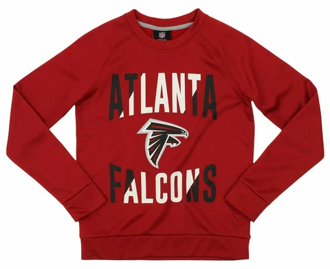 Outerstuff NFL Youth/Kid Atlanta Falcons Performance Fleece Crew Neck Sweatshirt Cover