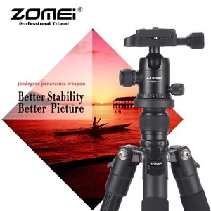 ZOMEI Q555 Portable Aluminium Travel Tripod&BallHead for Canon Nikon DSLR Camera - Picture 1 of 8
