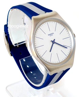 RELOJ HOMBRE SWATCH SWISS MADE "SKINSPRING" SS CON ALUMINIO, NUEVO EN CAJA, SYXS107 Foto 1 de 4