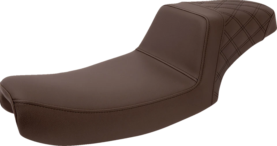 Saddlemen Brown Step Up Gelcore Seat fits 1991-1995 Harley Dyna FXDC FXDB FXDL - Image 1 of 1