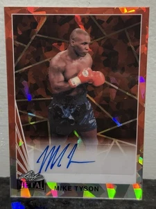 MIKE TYSON/LENNOX LEWIS/RIDDICK BOWE 2024 LEAF METAL PRO SET ORANGE ICE AUTO 1/1 - Picture 1 of 2