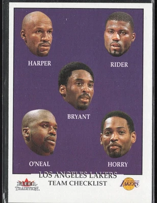 Коби Брайант Шакил О'Нил 2000-01 Fleer Tradition #281 Lakers контрольный список - Изображение 1 из 2