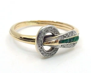 Sale—Art Deco 18K White & Yellow Gold Engagement Dinner Ring - Picture 1 of 2