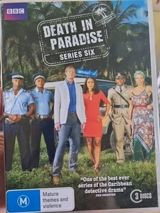 Death in Paradise : Series 6 (DVD, 2016) Like New Free Post - Foto 1 di 6