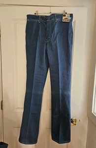 Pantalones de mezclilla acampanados vintage nuevos con etiquetas Hang Ten para hombre estilo 2670 talla 33 largos - Imagen 1 de 8
