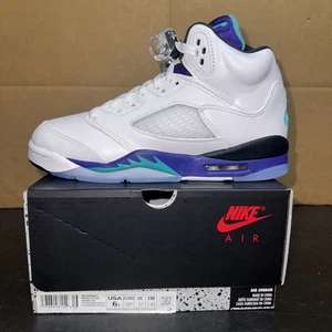 Nike Air Jordan 5 Retro Grape (2025) &GS HQ7980-100 Size 6y Brand New - Picture 1 of 6