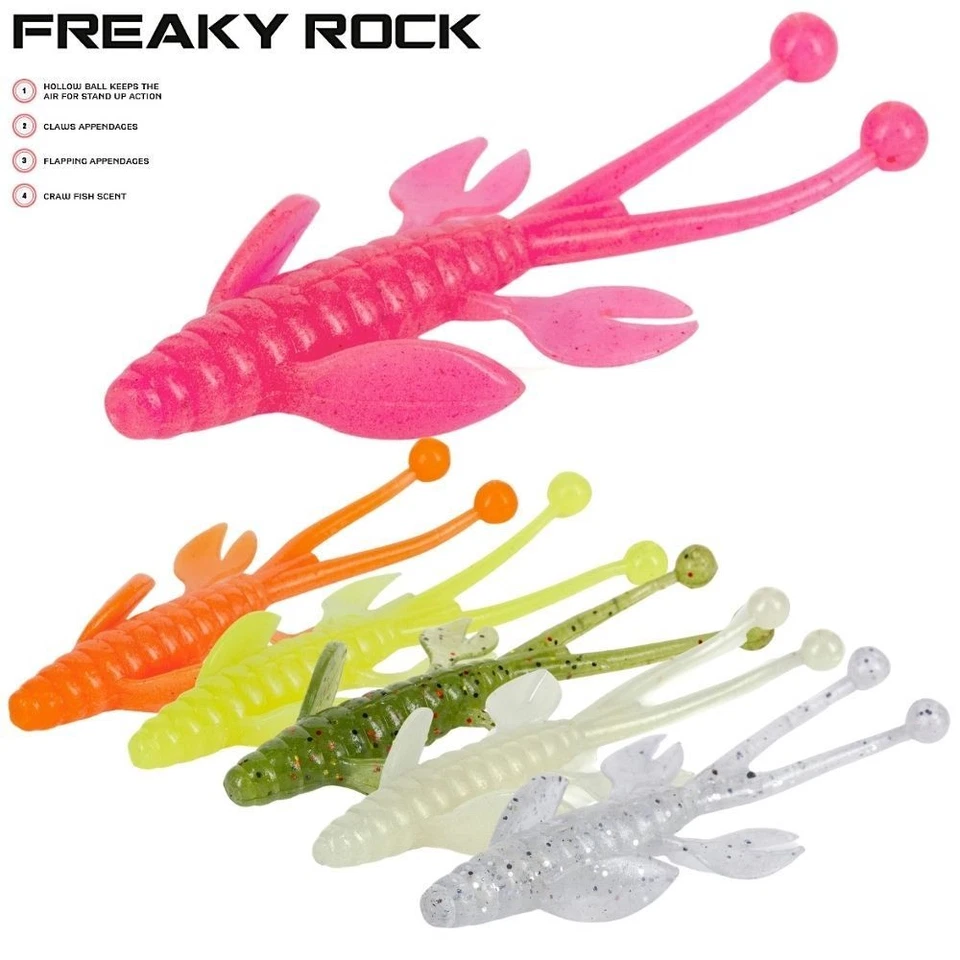 "Señuelo suave perfumado de pesca ultra ligero MOLIX FREAKY ROCK 2""" Foto 1 de 1