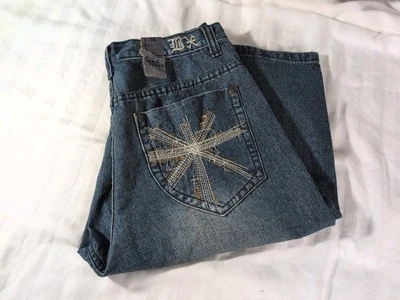 Pantalones Cortos de Jean Brooklyn Xpress Express Denim Legend para Hombre Talla 32 Nuevos con Etiquetas Foto 1 de 4