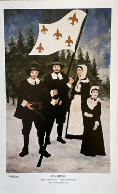 GEORGE RODRIGUE SAGA DE LOS CAJUNES-PEREGRINOS 8 X 12 3/4 #LTD con certificado de autenticidad Foto 1 de 4