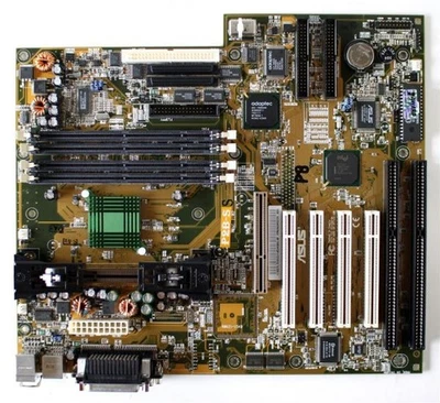 Asus slot 1 , 2x isa, 4x pci, 1x agp, scsi 1x 50 pin, 2x 68 pin,rev1.02 - Image 1 of 3