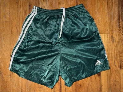 Adidas Nylon Shorts Vintage 80’S SMALL Sprinter Shiny Satin Retro Glanz Lisbon - Image 1 of 3