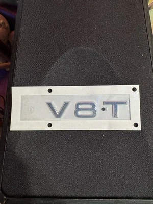 2013-2018 Audi S6 S7 S8 4.0L V8T Engine Front Fender Logo Left Or Right Side OEM - Image 1 of 2