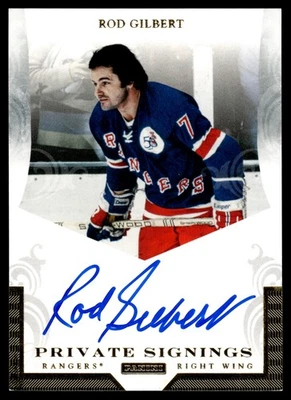 2010-11 Panini Dominion Private Signings Rod Gilbert Auto #RG - HOF - Image 1 of 2