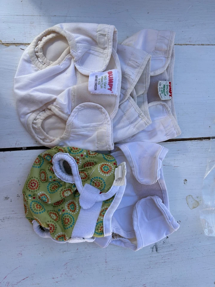 capas de fraldas marcas prematuras/nascidas, esburacadas e bummis  - Imagem 1 de 1