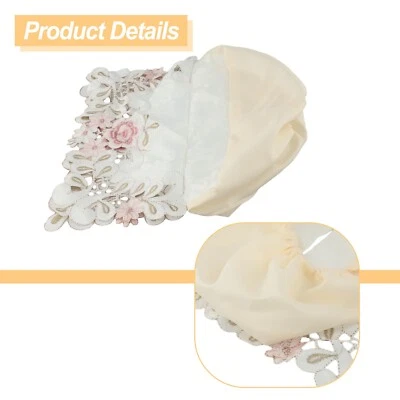 Exquisita cubierta de caja de pañuelos de tela de encaje vintage - ¡Mejora la decoración de tu hogar! Foto 1 de 4