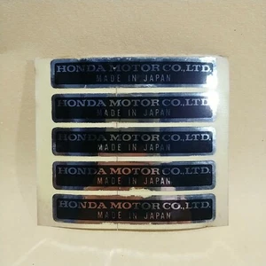 5 Pcs Honda Motor Co LTD Made In Japan Sticker NOS Dealer's Remaining Stock - Picture 1 of 5
