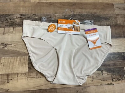6 bragas de bikini lisas invisibles Warner's Cloud 9 permanecer en su lugar desnudas 2XL/9 Foto 1 de 2