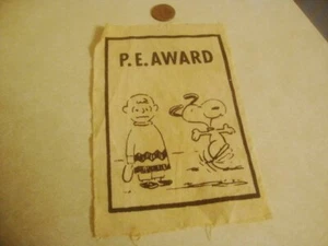 Toppa di stoffa vintage premium PEANUTS SNOOPY CHARLIE BROWN prima rappresentazione P.E. Premio! - Foto 1 di 4