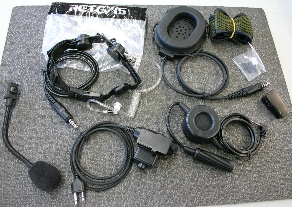Assortment of Retevis Walkie Talkie Mics Earpieces & Push to Talk Switches - Image 1 of 1