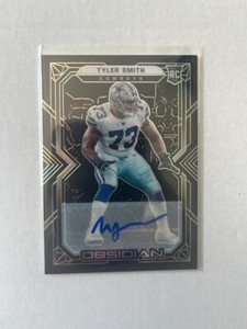 2022 Obsidian Football Tyler Smith RC ROOKIE AUTO ELECTRIC ETCH 064/199 #160 SP