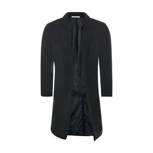 Michael Kors Men's Overcoat Size 38R Black Single Breasted Wool Cashmere - Picture 1 of 7