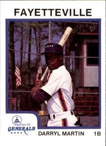 1987 Fayetteville Generals ProCards #10 Darryl Martin Chicago Illinois IL Card