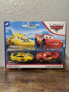 Disney Pixar Cars Charlie Checker & Lightning McQueen New 2019 - Picture 1 of 7