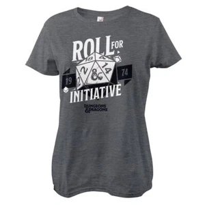 Licensed Dungeons & Dragons Roll For Initiative Women T-Shirt S-XXL Size - Picture 1 of 4