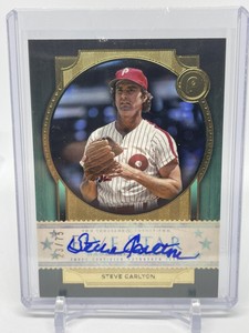 2022 Topps Five Star Steve Carlton On Card Autograph Aqua 23/75 Phillies (B110)