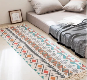 New runner with tassel long Area rug carpet area bathroom mat gift 2x5ft 2x 6ft - Picture 1 of 6