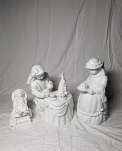 Department 56 Winter Silhouette Christmas Tea Complete Set - Picture 1 of 14