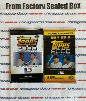 2006 Topps Series 1&2 Hobby Pack Look4 Mickey Mantle Reliquias Alex Rodríguez Automático Foto 1 de 4