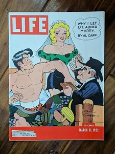 MARCH 31 1952 LIFE MAGAZINE, AL CAPP, LI'L ABNER, KOJE ISLAND PRISON KOREA - Imagen 1 de 2